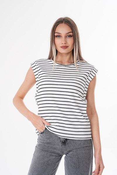 ŞİMAL Tricou sport cu decolteu cu dungi pentru damă 250082   -