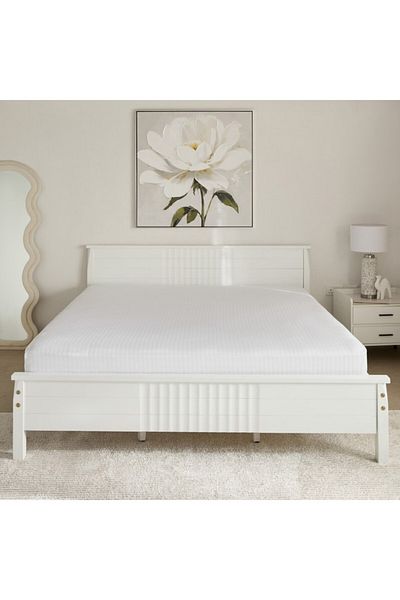 Home Box Hamilton Striped Satin Cotton King Fitted Sheet