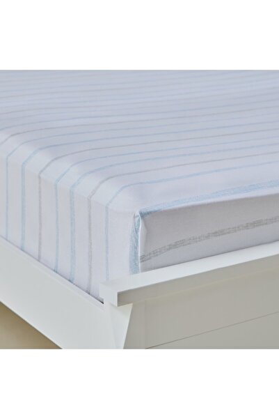 Home Box Aurora Jason Printed Cotton Queen Fitted Sheet 150x200+33 cm