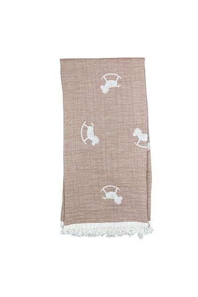 Biorganic Little Horse Muslin Blanket - 90X90 cm 64737