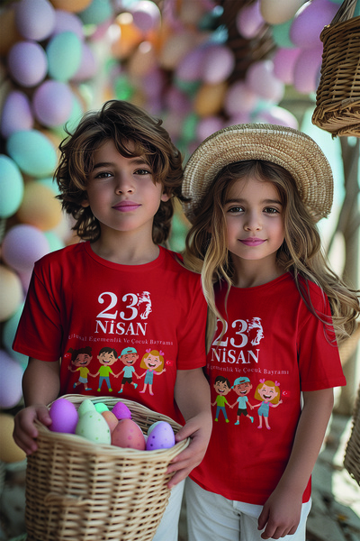 MYADA Παιδικό μπλουζάκι με στάμπα για την Παγκόσμια Ημέρα της Παιδικής Κυριαρ...