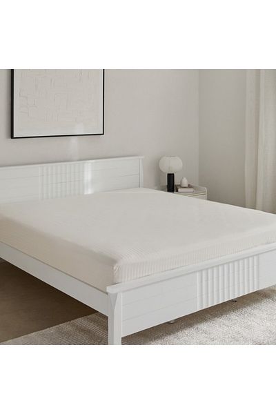 Home Box Hamilton Satin Striped Super King Fitted Sheet 200x200+36 cm