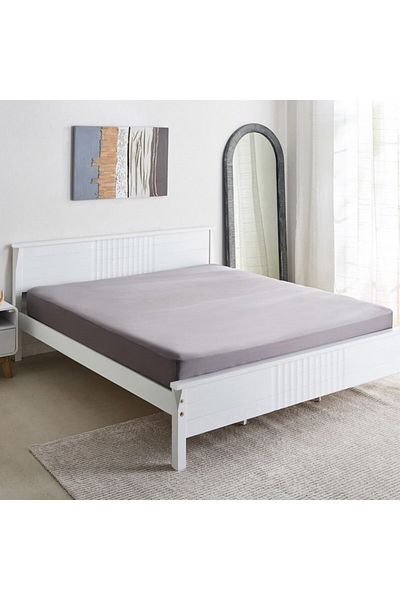 Home Box Opulent Luxe Solid Cotton Queen Fitted Sheet 150x200+40 cm