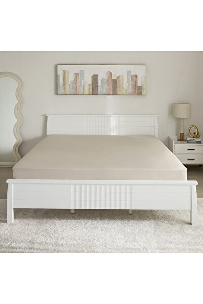 Home Box Purely Percale King Fitted Sheet 180x200+40 cm