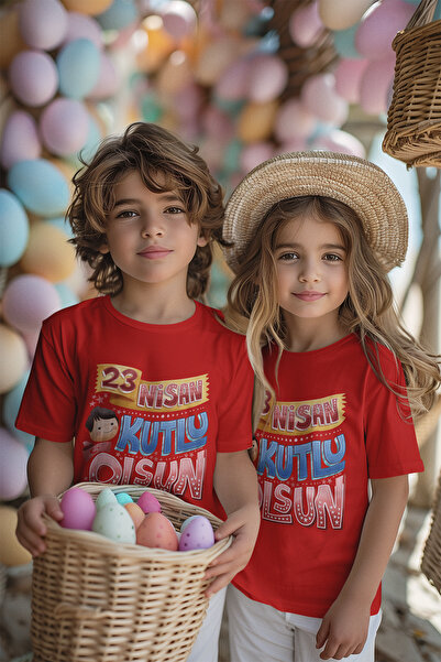 MYADA Tricou pentru copii cu imprimeu graffiti Happy April 23 23416