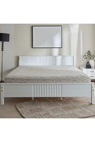 Home Box Luxot Monoleaf Printed Cotton King Fitted Sheet 180x200+33 cm