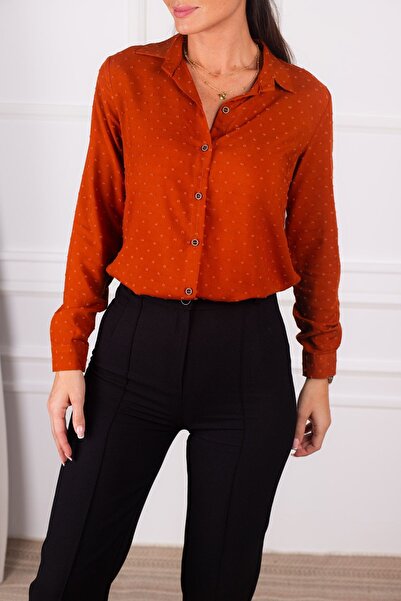 armonika Ženska košulja dugih rukava Tile Sa deznom ARM-24K001023