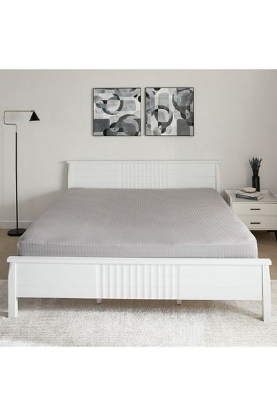 Home Box Hamilton Satin Stripe King Fitted Sheet 180x200+36 cm
