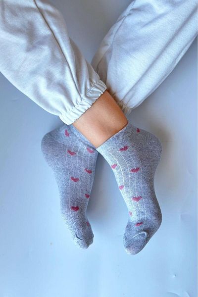 ACTIVE MODA ДАМСКИ КОМПЛЕКТ С 3 ЦВЕТНИ СЪРЦА, 12 ЧАСТ, ПРОТИВ ИЗПОТЯВАНЕ И АЛАРМА, 100% ПАМУК