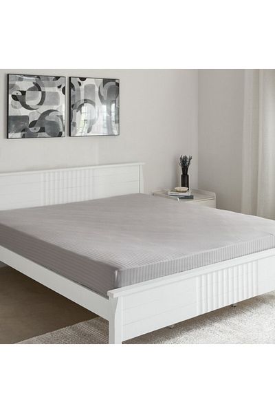 Home Box Hamilton Satin Stripe King Fitted Sheet 180x200+36 cm