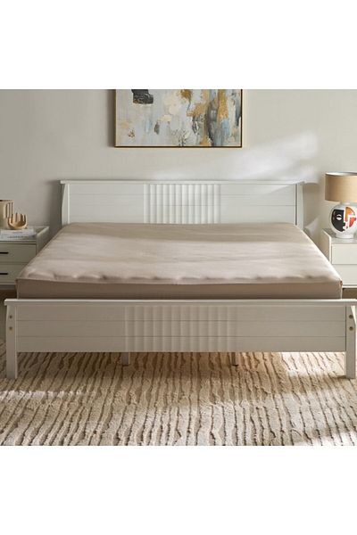 Home Box Opulent Luxe 400TC Cotton Solid Olympic Queen Fitted Sheet 160x200+40 cm