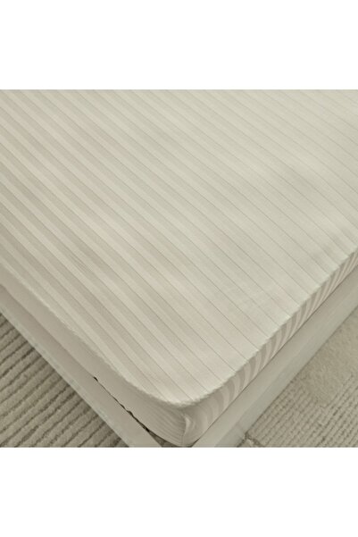 Home Box Hamilton Satin Stripe Queen Fitted Sheet 150x200+36 cm