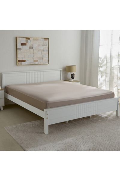 Home Box Opulent Luxe Cotton Solid King Fitted Sheet 180x200+40 cm