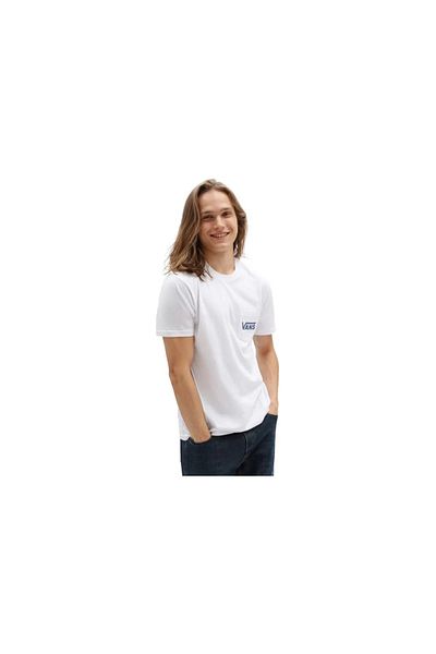 Vans Tricou alb Vans Otw Classic White/True Navy pro bărbați