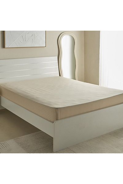 Home Box Hamilton Satin Stripe Queen Fitted Sheet 150x200+36 cm