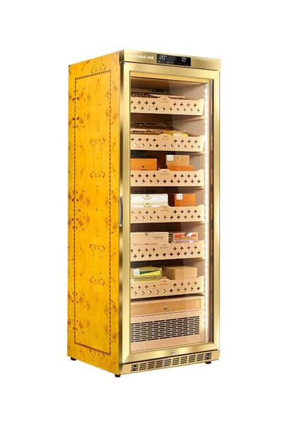 Raching Cigar Cabinet Elektronik Puro Dolabı Gold MON2800A - RCHNG-3
