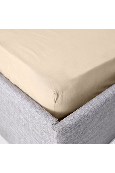 Home Box Ballina Solid Cotton Queen Fitted Sheet 150x200+33 cm