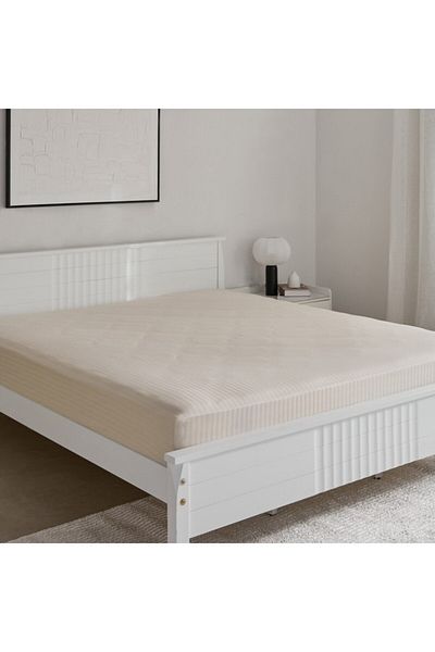 Home Box Hamilton Satin Striped Super King Fitted Sheet 200x200+36 cm