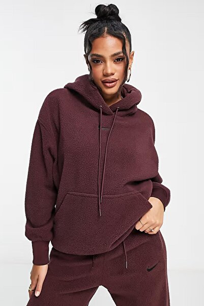 Nike Спортивний одяг Плюшевий худі-светр Oversize Жіночий широкий крій Плюшев...