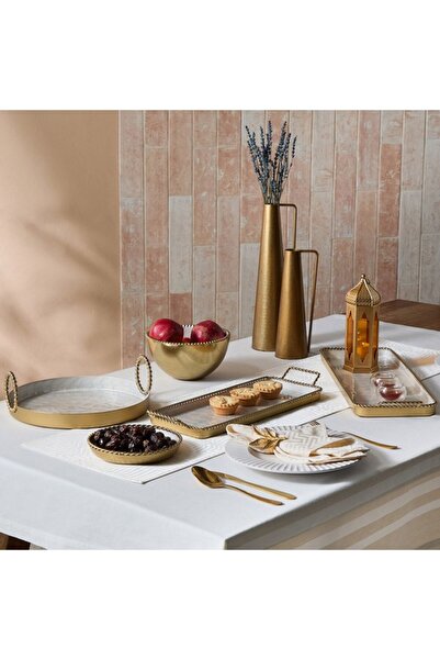 Home Box Lera Shell Enamel Elongated Tray 58x19x4 cm