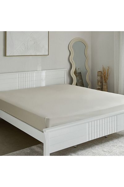Home Box Purely Percale Olympic Queen Fitted Sheet 160x200+40 cm
