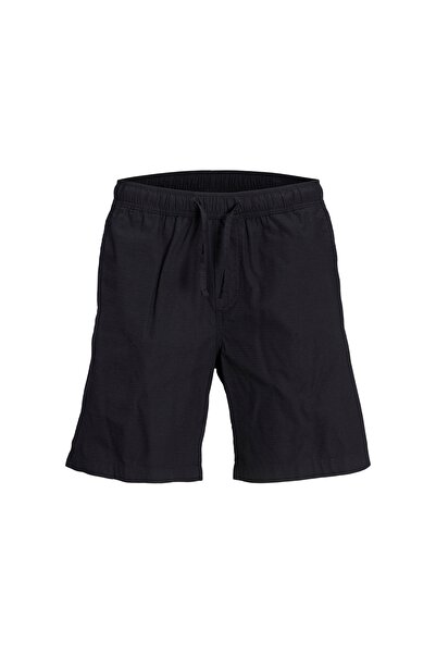 Jack & Jones Loose Fit Siyah Erkek Şort JPSTJAIDEN JJMAZE RIPSTOP JOGGER SH