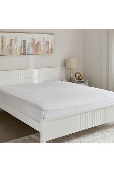 Home Box Essential Solid Cotton King Fitted Sheet