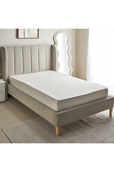 Home Box Hamilton Satin Stripe Twin Fitted Sheet 120x200+36 cm