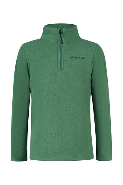 2AS Clara Green Children's Fleece Sweatshirt - Thin Design with Half Zip