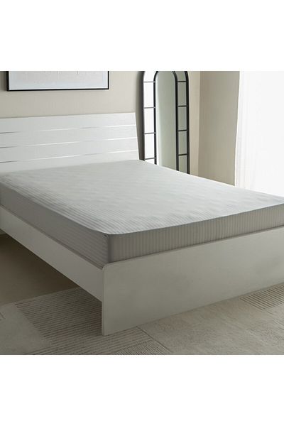 Home Box ملاءة سرير هاميلتون ساتان مخططة أوليمبية مقاس 160×200+36 سم
