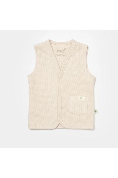 Biorganic Waffle Smile Baby Vest 61502
