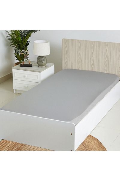 Home Box ملاءة سرير مزدوجة من Ballina مصنوعة من القطن الصلب مقاس 120x200+33 سم