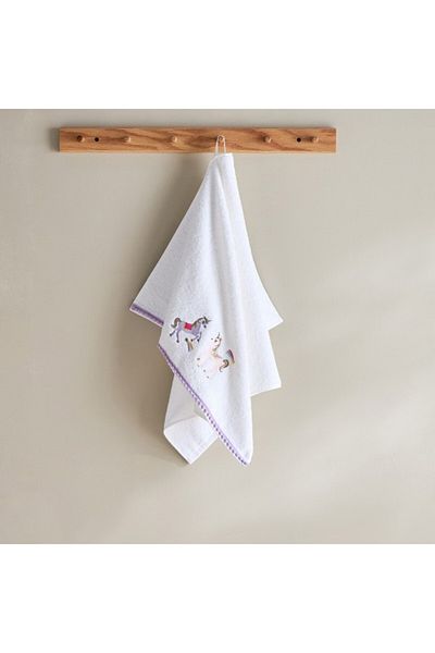 Home Box Grace Meadows Unicorn Turkish Cotton Kids Hand Towel 50x80 cm