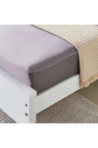 Home Box Opulent Luxe Solid Cotton Olympic Queen Fitted Sheet 160x200+40 cm