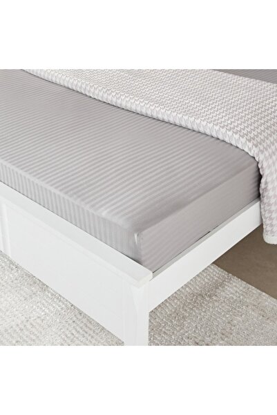 Home Box Hamilton Satin Stripe King Fitted Sheet 180x200+36 cm