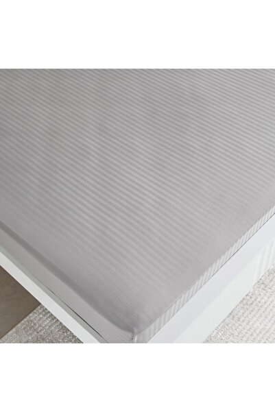 Home Box Hamilton Satin Stripe Super King Fitted Sheet 200x200+36 cm