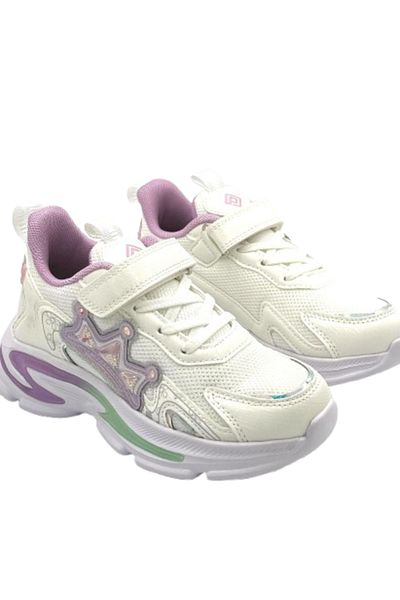 pepino Fy25-1965 Phlon Children's Sports Shoes - Light Sole, Velcro White