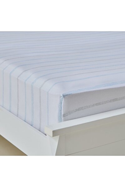 Home Box Aurora Jason Printed Cotton Olympic Queen Fitted Sheet 160x200+33 cm