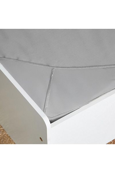 Home Box ملاءة سرير مزدوجة من Ballina مصنوعة من القطن الصلب مقاس 120x200+33 سم