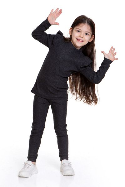 Cici kız Baby Junior طقم بدلة يومية بياقة القاضي للفتيات
