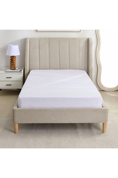 Home Box Purely-percale 300TC Double Fitted Sheet 140x200+40 cm