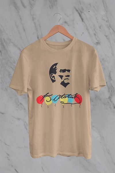 MYADA 23 aprilie 19 mai 29 octombrie Tricou pentru copii cu imprimeu siluetă colorată Ataturk 23428