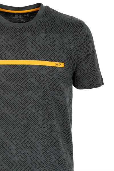 NCS Men's T-Shirt Crew Neck Anthracite Slim Fit 100% Cotton T-Shirt Jeans 1946