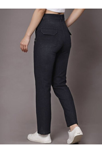 Kassually By Styli High Rise Pintuck Relaxed Fit Jeans