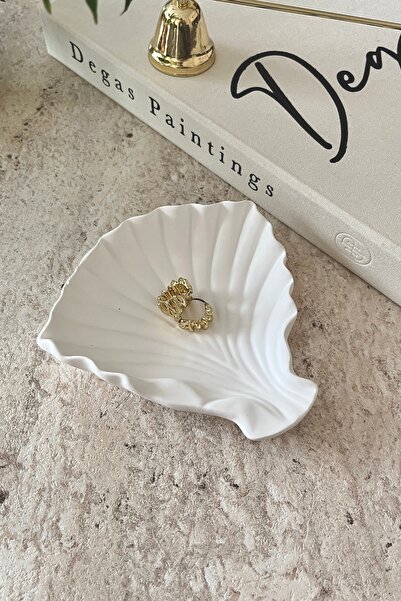 Mandalin Art Studio Διακοσμητικό πιάτο με εμφάνιση Sea Shell, Πιάτο κοσμήματος