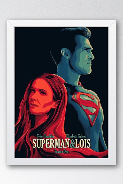 Saturn Tablou înrămat Superman - Pictură cu afiș de film