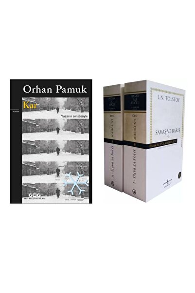 Yapı Kredi Yayınları Kar - Orhan Pamuk - Savaş ve Barış (2 Cilt Takım) - Lev ...