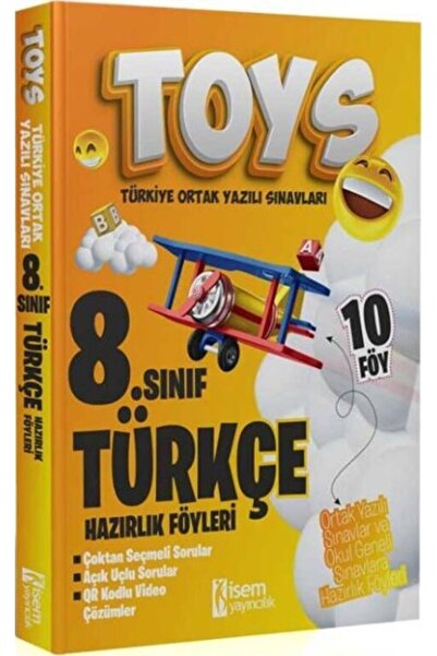 İsem Yayıncılık 2025 Isem Yayınları 8. Sınıf Türkçe Toys Hazırlık Föyleri