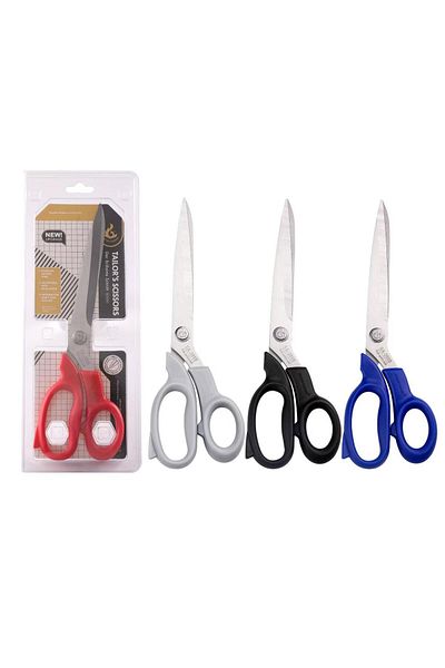 OZN AKSESUAR 23cm Cut Stainless Steel Leather - Cardboard Paper Cutting Tailor Scissors