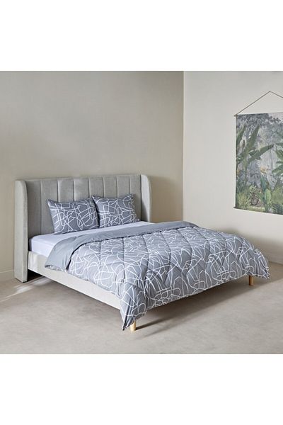 Home Box Madrid Kuhmo King 3-Piece Microfiber Reversible Comforter Set 220x240 cm